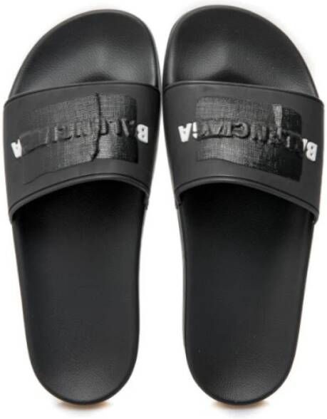 Balenciaga Slide Tape Sandalen Black Dames