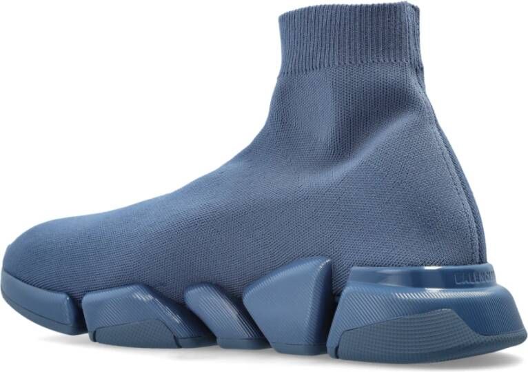 Balenciaga Speed 2.0 sneakers met sok Blue Heren