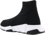 Balenciaga Zwart Witte Speed.2 Sok-Style Sneakers Black Dames - Thumbnail 4