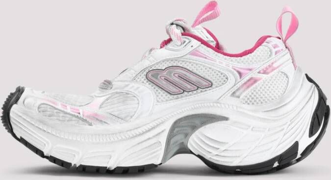 Balenciaga Stijlvolle Sneakers in Wit Roze Grijs Zwart White Dames