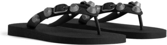 Balenciaga Studded Rubber Sandals Black Dames