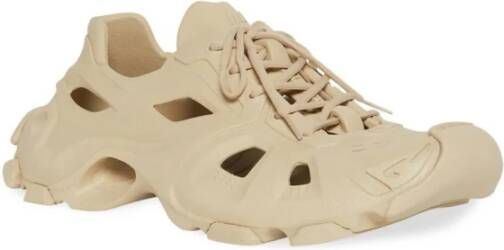 Balenciaga Taupe Cut-Out Sneakers Beige Dames