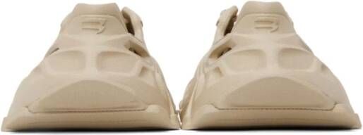 Balenciaga Taupe Cut-Out Sneakers Beige Dames