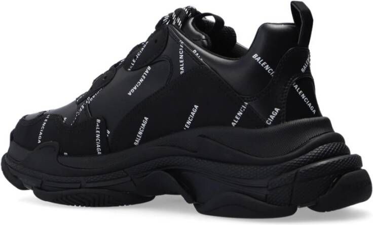 Balenciaga Triple S Allover Logo Sneakers Zwart Heren