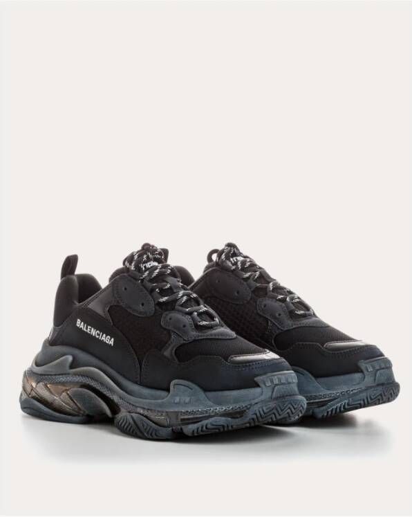 Balenciaga Triple S Clear Sole Sneakers Black Heren