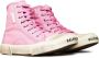 Balenciaga Vernietigde Stof Hi-Top Sneakers Pink Unisex - Thumbnail 2