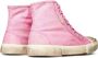 Balenciaga Vernietigde Stof Hi-Top Sneakers Pink Unisex - Thumbnail 3