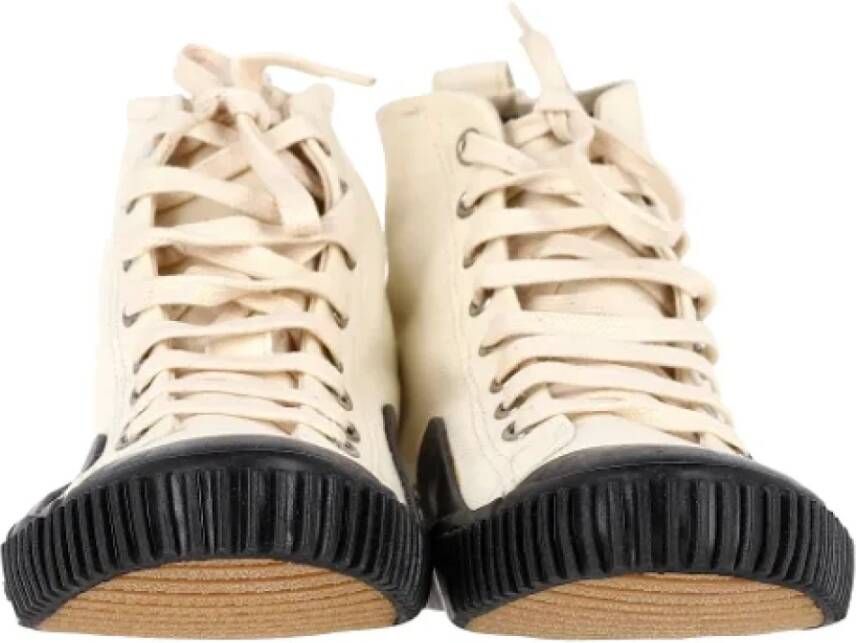 Balenciaga Vintage Pre-owned Canvas sneakers Beige Dames