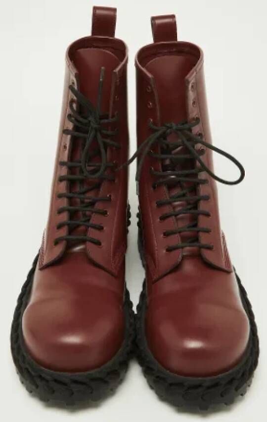 Balenciaga Vintage Pre-owned Leather boots Red Dames