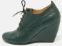 Balenciaga Vintage Pre-owned Leather flats Green Dames - Thumbnail 2