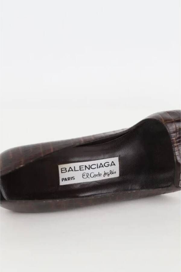 Balenciaga Vintage Pre-owned Leather heels Brown Dames