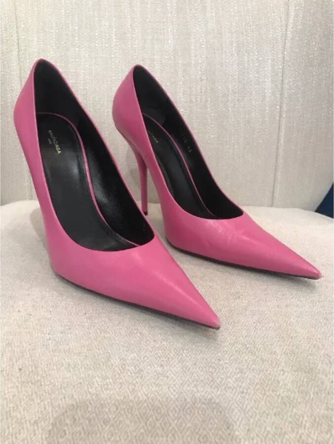 Balenciaga Vintage Pre-owned Leather heels Pink Dames