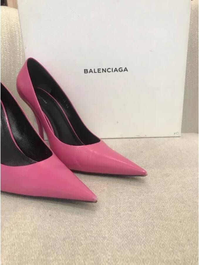 Balenciaga Vintage Pre-owned Leather heels Pink Dames