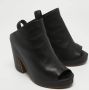 Balenciaga Vintage Pre-owned Leather sandals Black Dames - Thumbnail 2