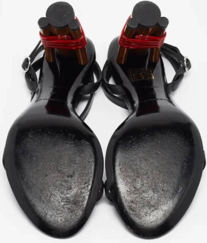 Balenciaga Vintage Pre-owned Leather sandals Black Dames