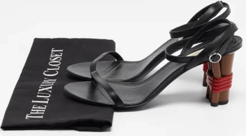 Balenciaga Vintage Pre-owned Leather sandals Black Dames