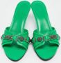 Balenciaga Vintage Pre-owned Leather sandals Green Dames - Thumbnail 3