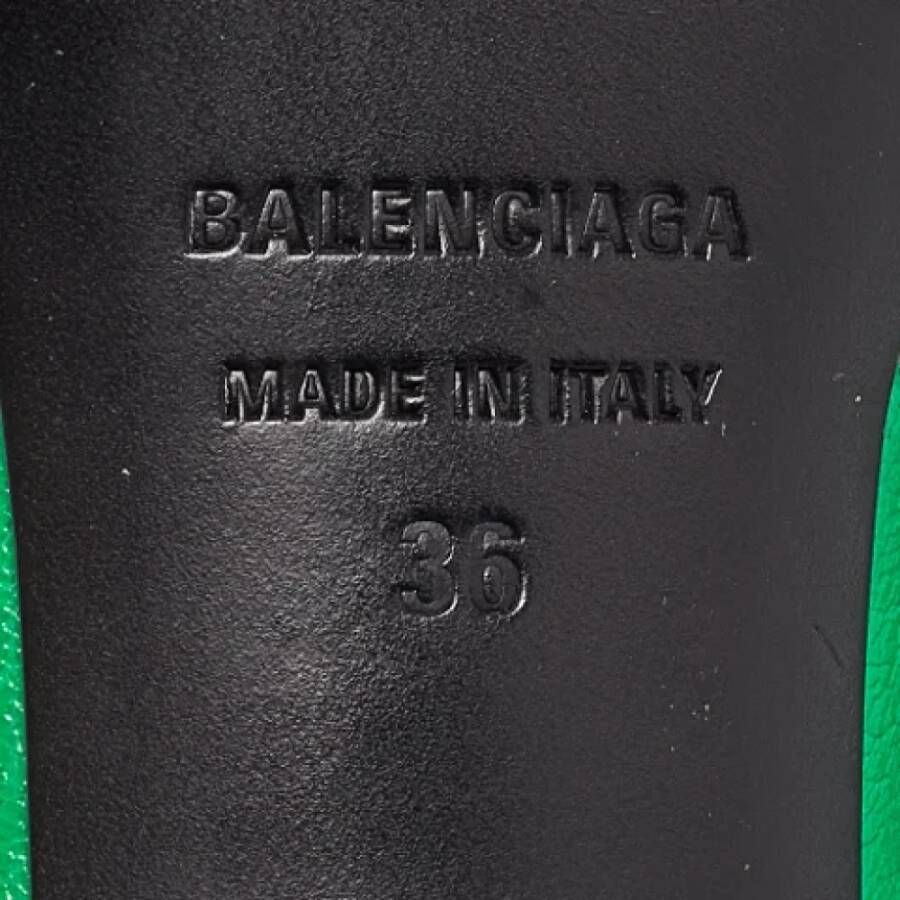 Balenciaga Vintage Pre-owned Leather sandals Green Dames