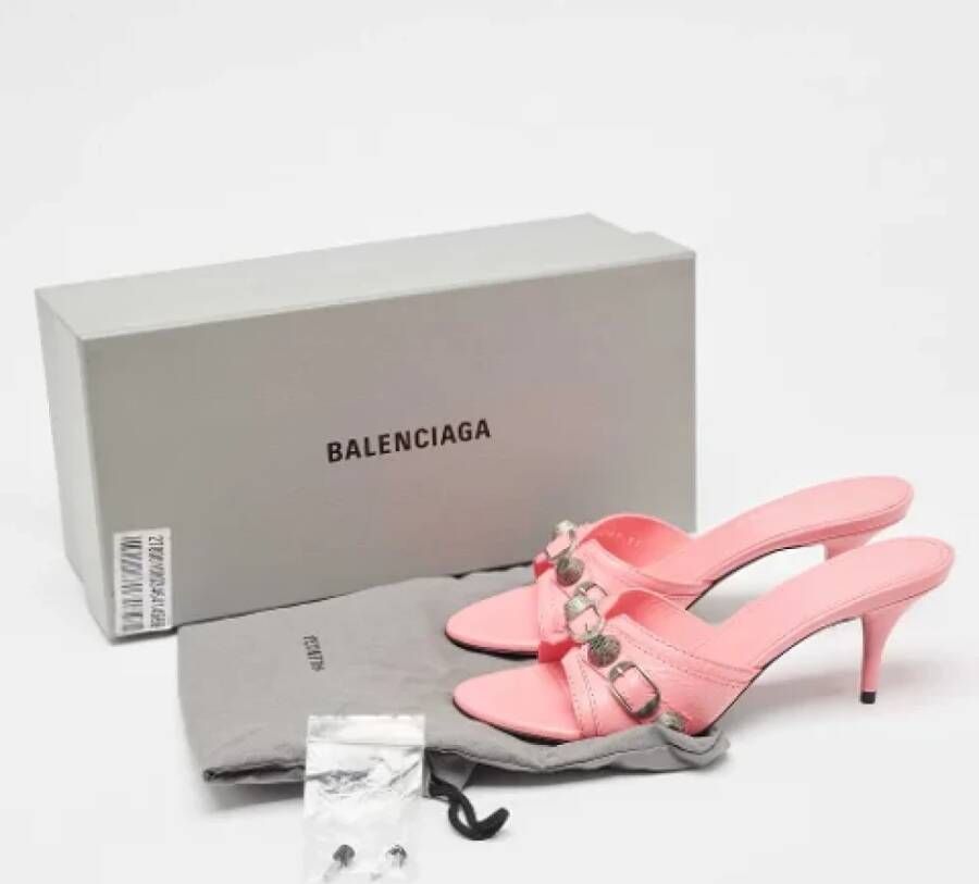 Balenciaga Vintage Pre-owned Leather sandals Pink Dames