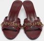 Balenciaga Vintage Pre-owned Leather sandals Red Dames - Thumbnail 3