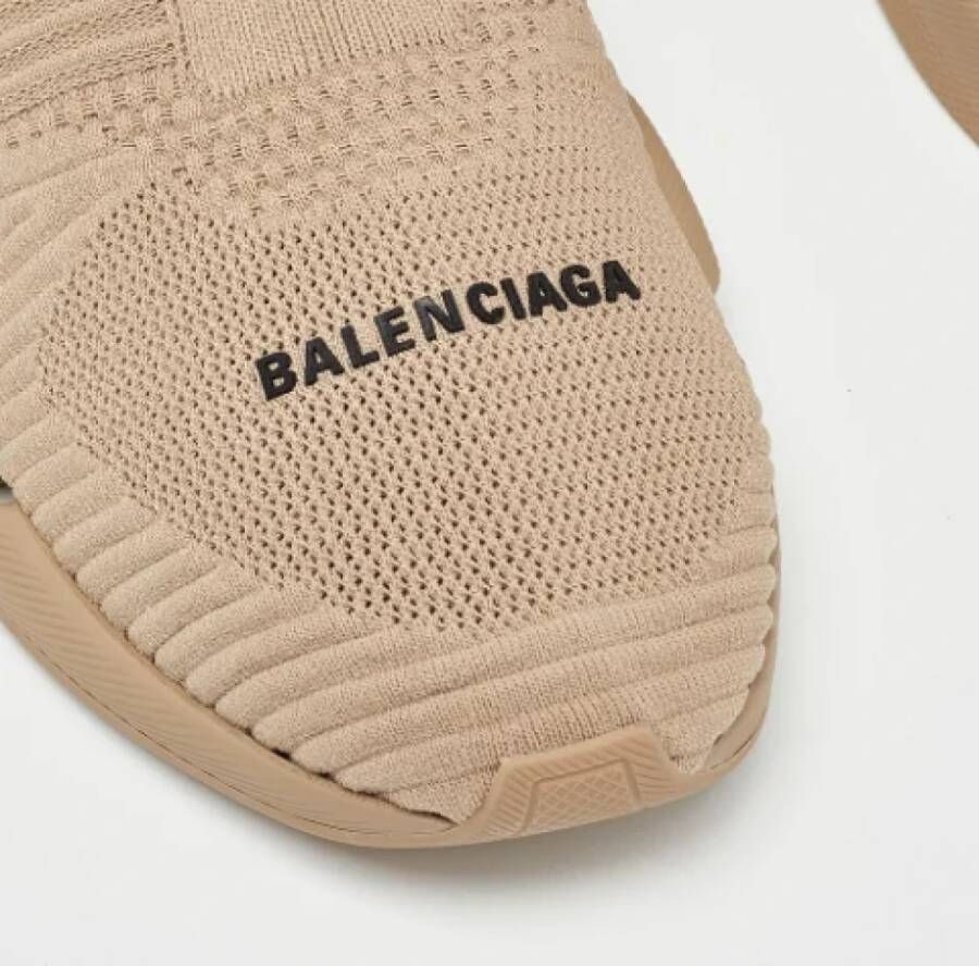 Balenciaga Vintage Pre-owned Leather sneakers Beige Heren