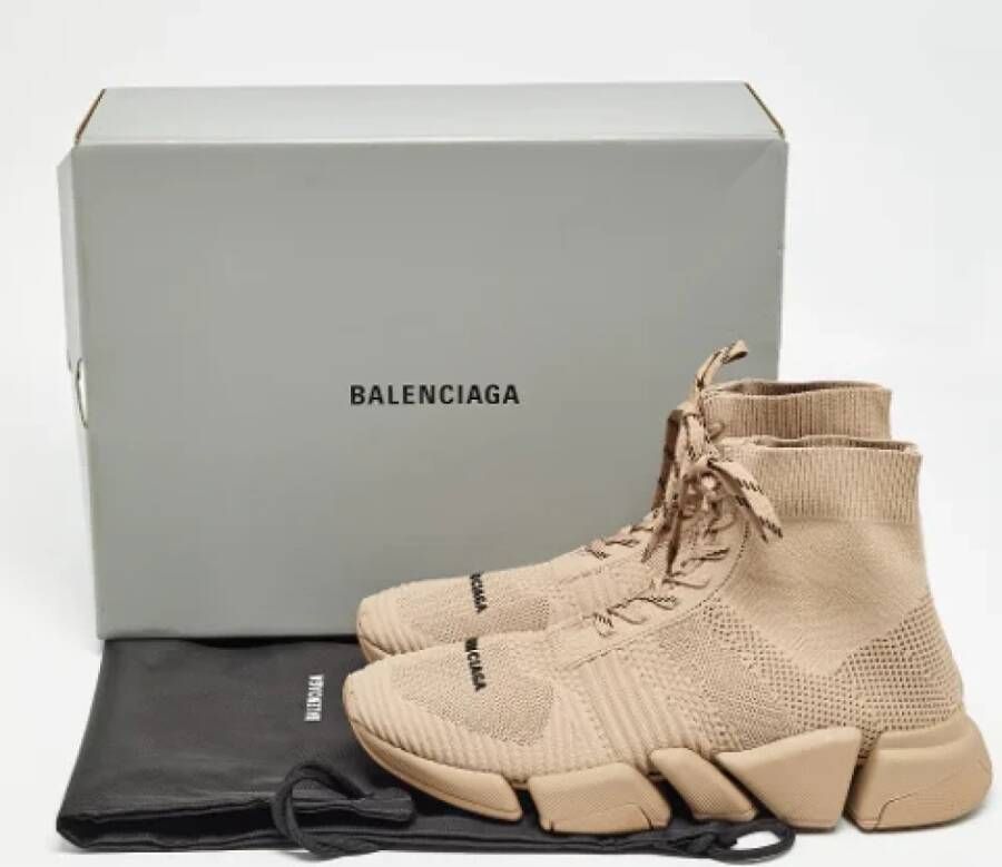 Balenciaga Vintage Pre-owned Leather sneakers Beige Heren