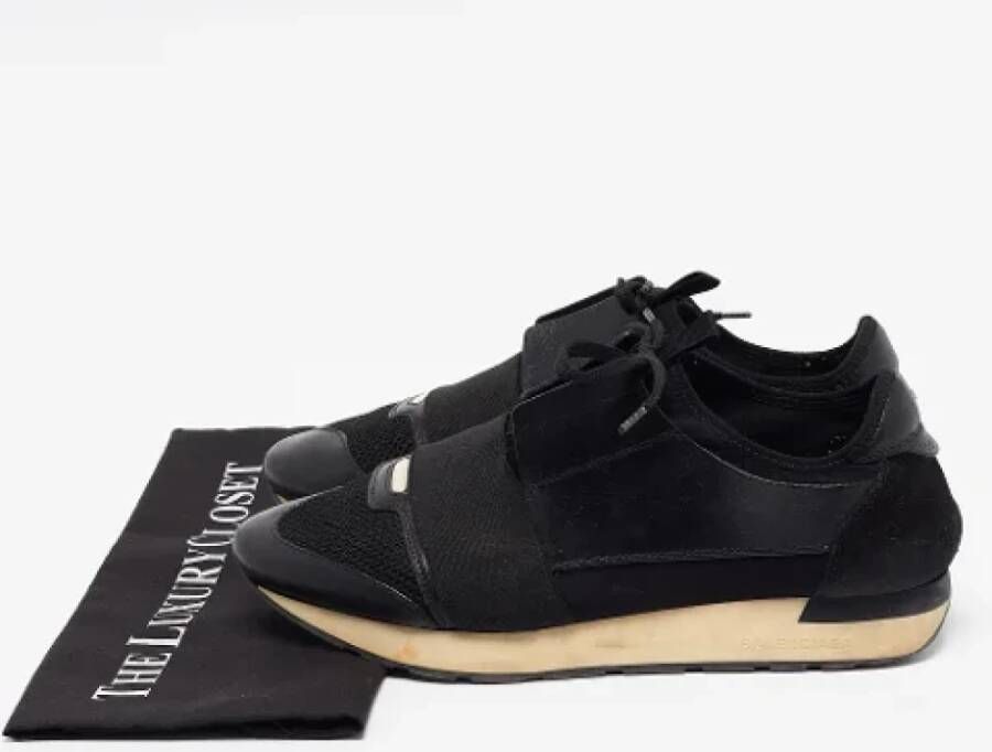 Balenciaga Vintage Pre-owned Leather sneakers Black Heren