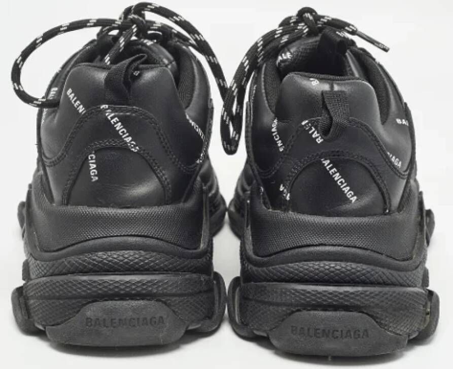 Balenciaga Vintage Pre-owned Leather sneakers Black Heren