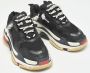 Balenciaga Vintage Pre-owned Leather sneakers Black Heren - Thumbnail 4