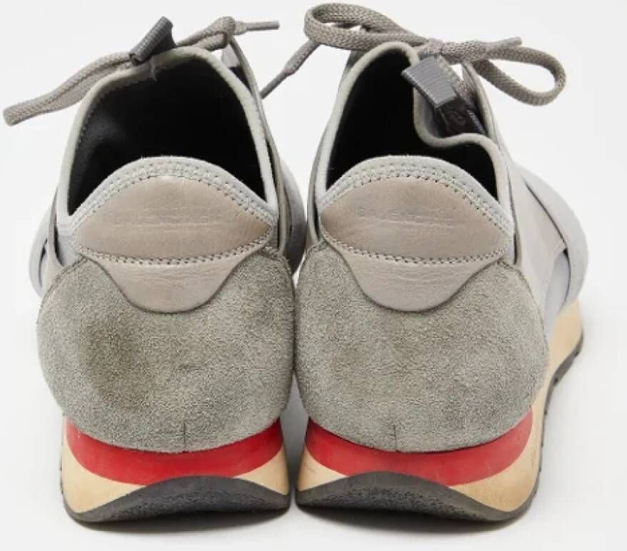 Balenciaga Vintage Pre-owned Leather sneakers Gray Dames