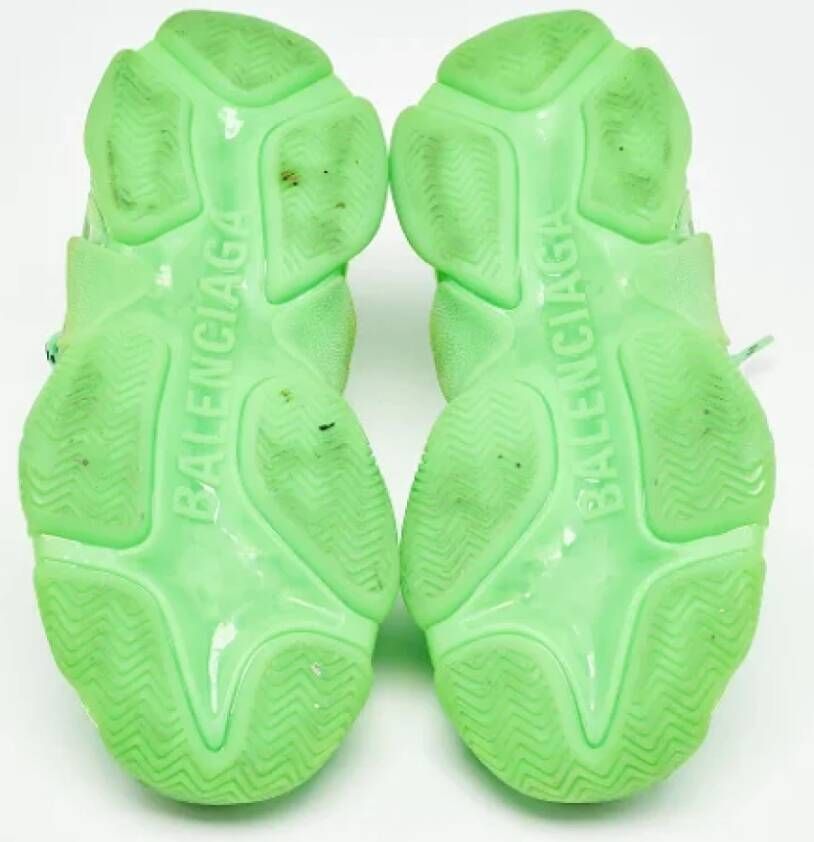 Balenciaga Vintage Pre-owned Leather sneakers Green Dames