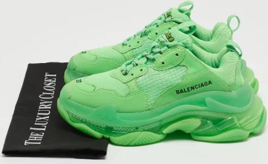Balenciaga Vintage Pre-owned Leather sneakers Green Heren