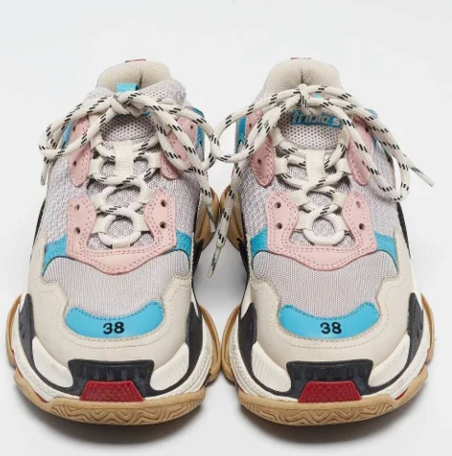 Balenciaga Vintage Pre-owned Leather sneakers Multicolor Dames