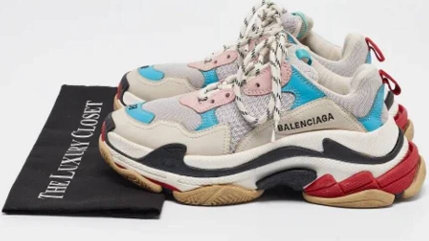 Balenciaga Vintage Pre-owned Leather sneakers Multicolor Dames