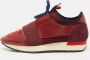 Balenciaga Vintage Pre-owned Leather sneakers Red Dames - Thumbnail 2