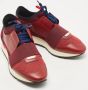 Balenciaga Vintage Pre-owned Leather sneakers Red Dames - Thumbnail 4