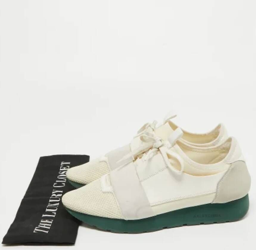 Balenciaga Vintage Pre-owned Leather sneakers White Dames