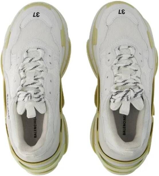 Balenciaga Vintage Pre-owned Leather sneakers White Dames