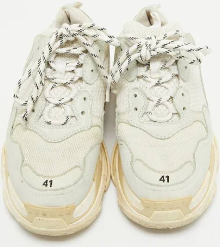 Balenciaga Vintage Pre-owned Leather sneakers White Heren