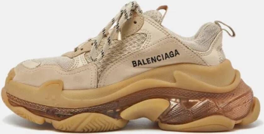 Balenciaga Vintage Pre-owned Mesh sneakers Beige Dames