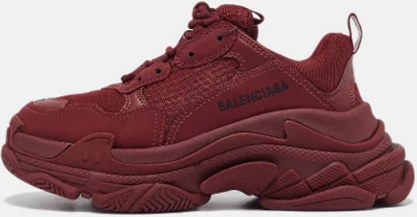 Balenciaga Vintage Pre-owned Mesh sneakers Red Dames