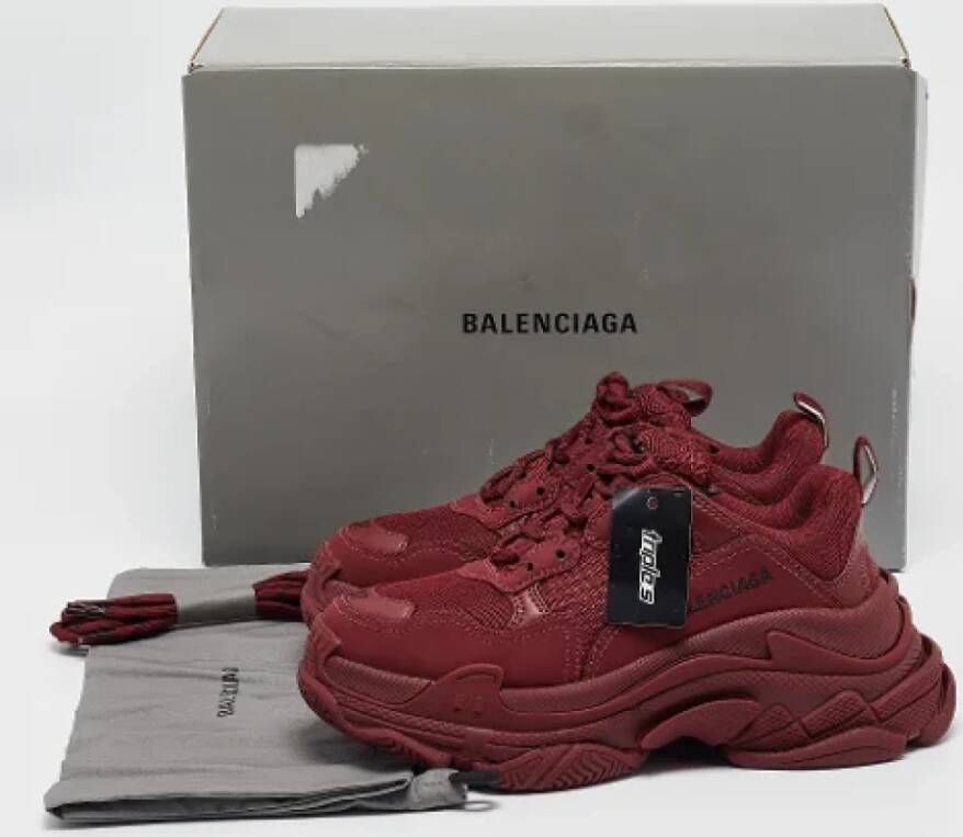 Balenciaga Vintage Pre-owned Mesh sneakers Red Dames