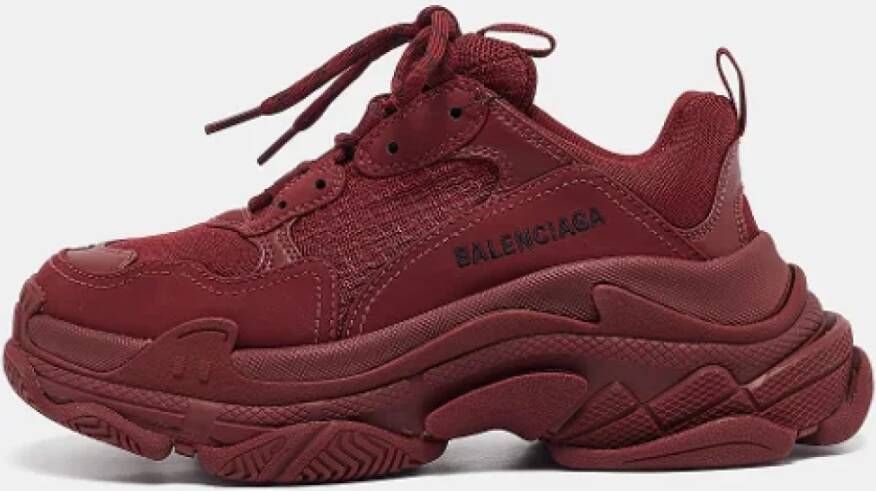 Balenciaga Vintage Pre-owned Mesh sneakers Red Dames