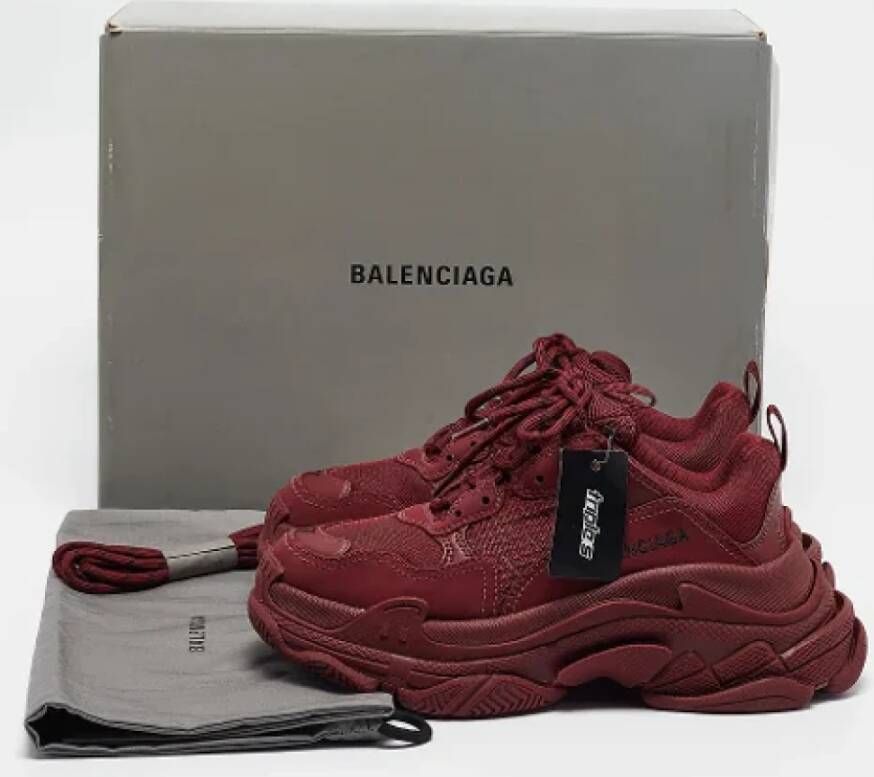 Balenciaga Vintage Pre-owned Mesh sneakers Red Dames