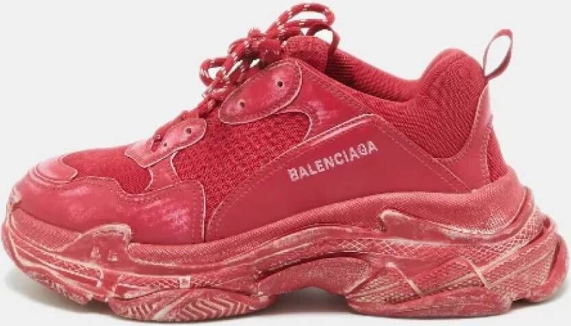 Balenciaga Vintage Pre-owned Mesh sneakers Red Heren