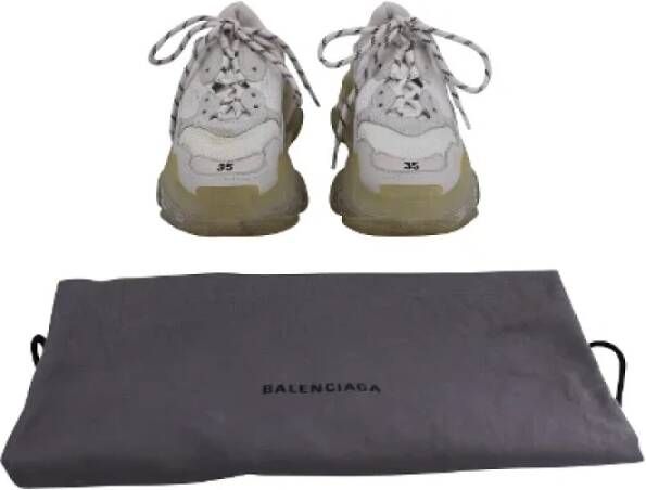 Balenciaga Vintage Pre-owned Plastic sneakers Beige Dames