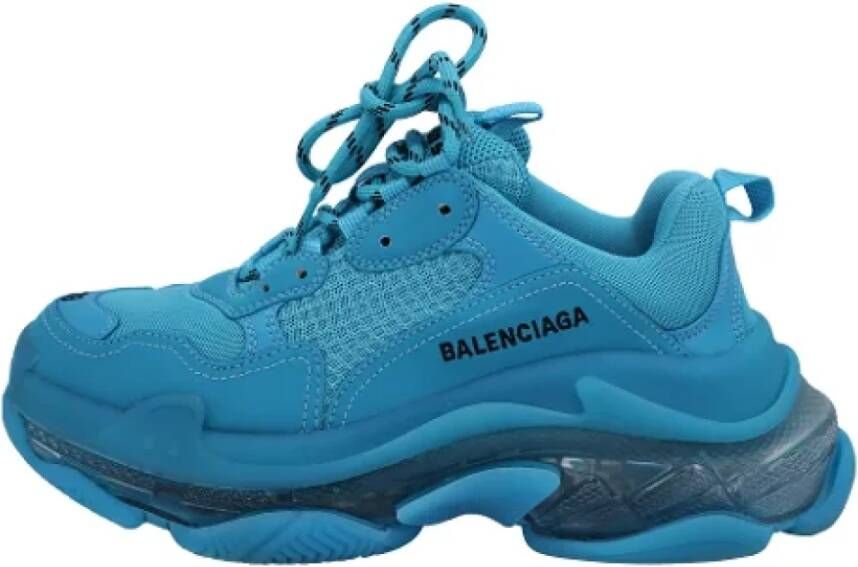 Balenciaga Vintage Pre-owned Plastic sneakers Blue Dames