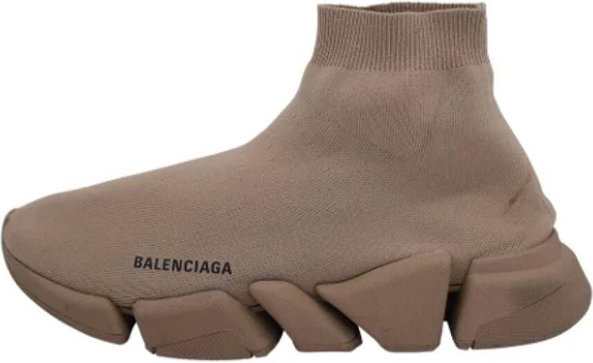 Balenciaga Vintage Pre-owned Polyester sneakers Beige Heren