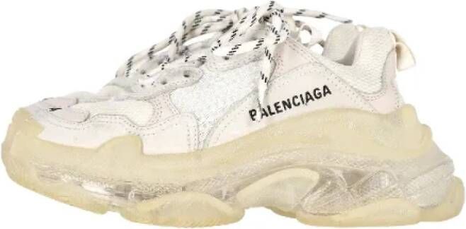 Balenciaga Vintage Pre-owned Polyester sneakers White Dames