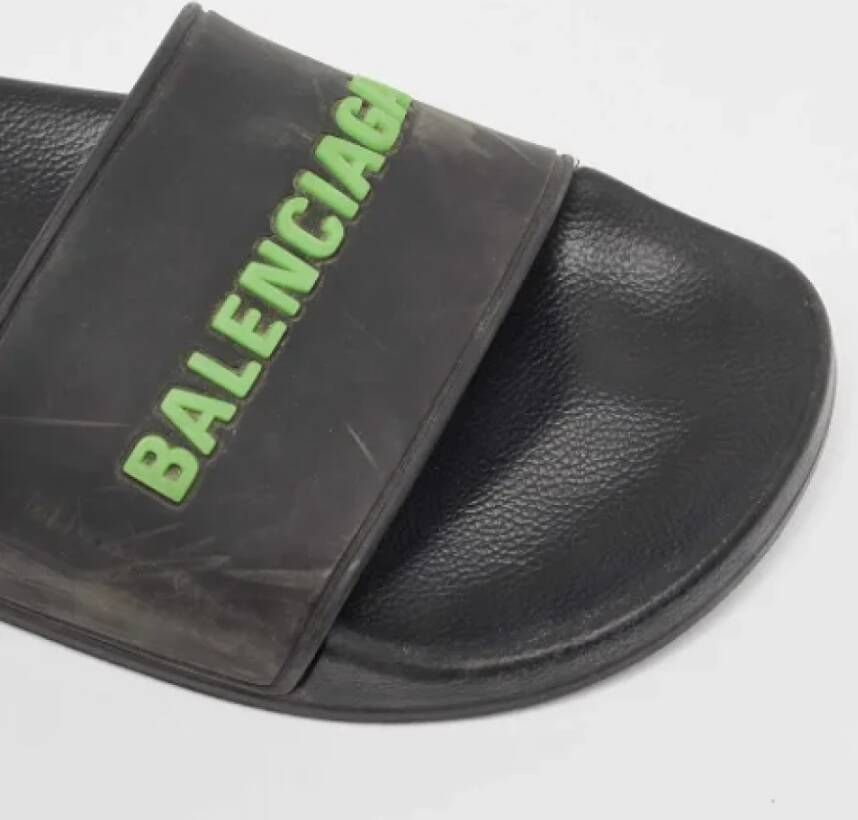 Balenciaga Vintage Pre-owned Rubber sandals Black Dames